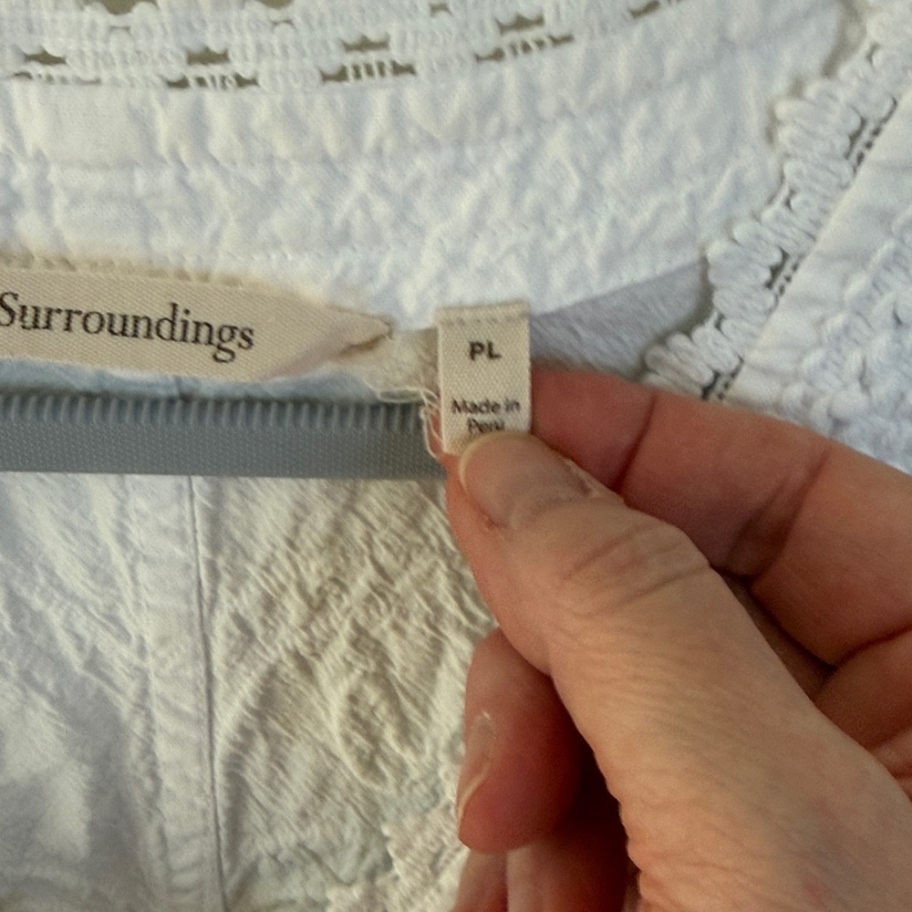 Soft Surroundings White Button-Down Blouse - Picture 5 of 5